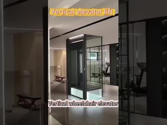 सुरक्षा घर व्हीलचेयर लिफ्ट 3m-10m हाइड्रोलिक वर्टिकल प्लेटफार्म लिफ्ट केबिन के साथ