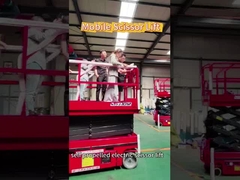 स्वयंचलित कैंची लिफ्ट 6m 8m 10m 12m 320kg 450kg निर्माण हवाई कार्य मंच