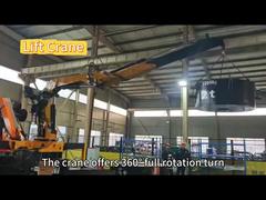 Watch: 4 Ton Lift Load Foldable Telescopic Straight Boom Lift Crane Showcase