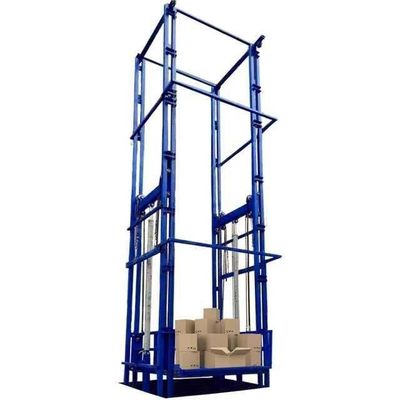 खरीदें 7 मीटर ऊंचाई गोदाम कार्गो लिफ्ट डबल रेल मिनी माल लिफ्ट online manufacture