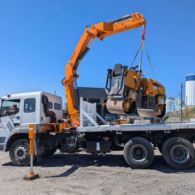 खरीदें 10 टन ट्रक माउंट क्रेन फोल्डेबल बूम लिफ्ट क्रेन ऑनलाइन निर्माण