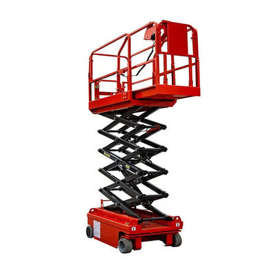 स्वयंचलित कैंची लिफ्ट 6m 8m 10m 12m 320kg 450kg निर्माण हवाई कार्य मंच