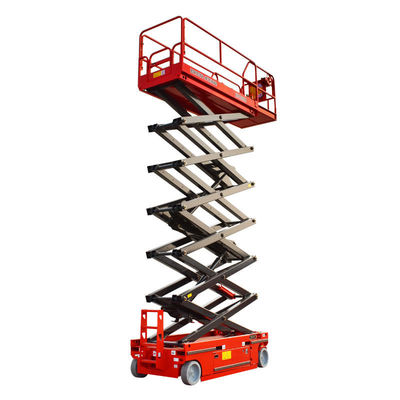 6m 8m 230kg स्व-चालित कैंची लिफ्ट हवाई लिफ्टिंग प्लेटफॉर्म