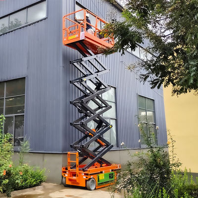 6 मीटर 8 मीटर 10 मीटर 12 मीटर इलेक्ट्रिक सेल्फ-प्रोपल्ड हाइड्रोलिक कैंची लिफ्ट प्लेटफॉर्म