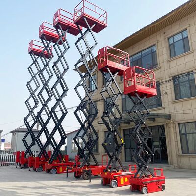 Electric Self Propelled Aerial Work Platform 6m 8m Scissor Lift