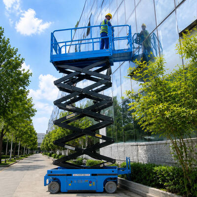 10m 12m Mobile Man Lift Platform Electric Hydraulic Self Propelled Scissor Lift